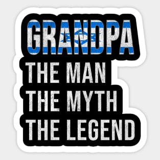 Grand Father Isreali Grandpa The Man The Myth The Legend - Gift for Isreali Dad With Roots From  Israel Sticker